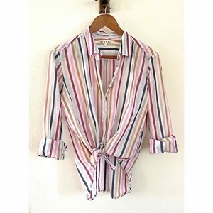 Xirena Beau Striped Button Down